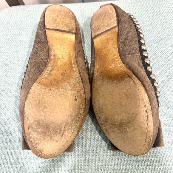 Jeffrey Campbell Dauphine Gray and Black Studded Flats Size 7 - Picture 6 of 10